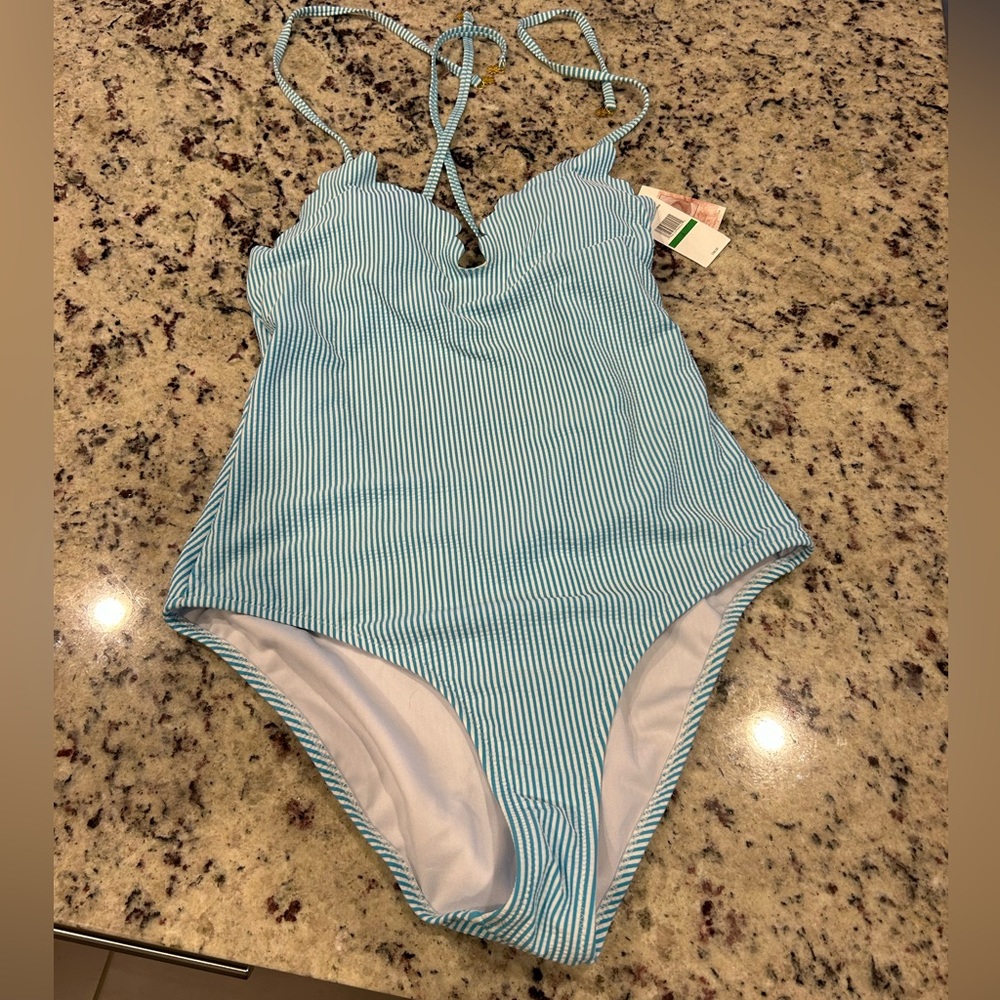 Jessica Simpson swim suit sz L NWT